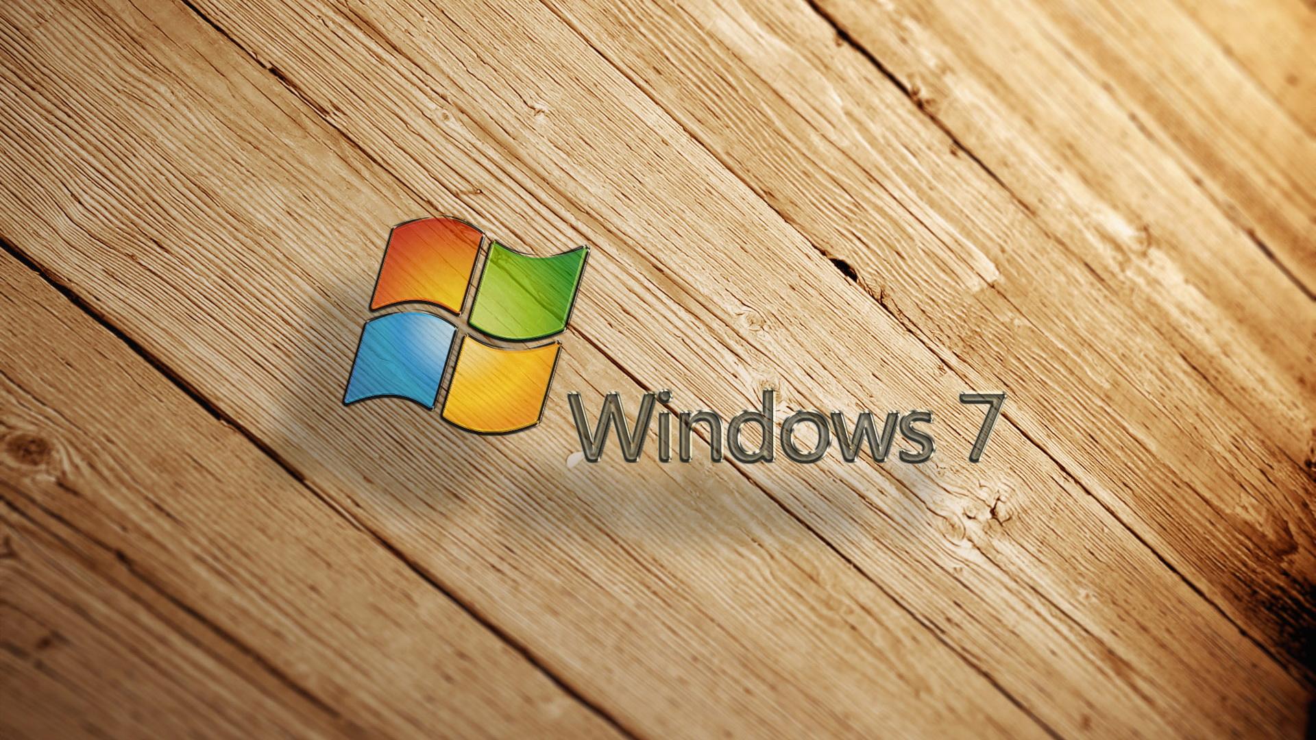 komputery - systemyoperacyjne - windows_7_w_drewnie